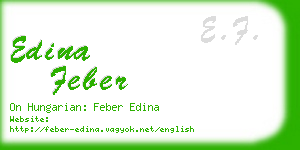 edina feber business card